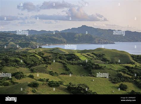 Batan Philippines Mar 8 2024 Basco Vayang Rolling Hills And Cliffs