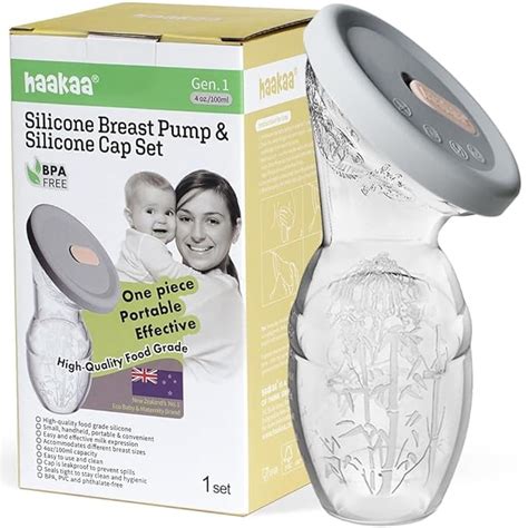 Haakaa Manual Breast Pump Breast Milk Collector Without Base 4oz 100ml