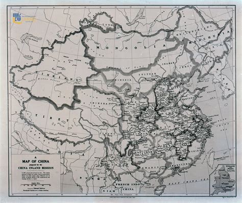 A Map Of China Prepared For The China Inland Mission Hong Kong