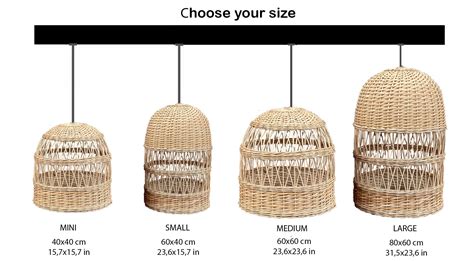 Rattan Hanging Lamp Rattan Lamp Vintage Rattan Pendant Shade Rattan