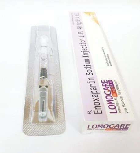 Lomocare 40 Enoxaparin Sodium Injection 40 Mg 0 4 Ml 1 Pre Filled