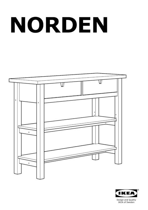 PDF NORDEN IKEA Mebel można przytwierdzić do ściany za pomocą