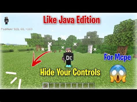 How To Hide Your Controls In Minecraft Pe Like Java Edition Invisible