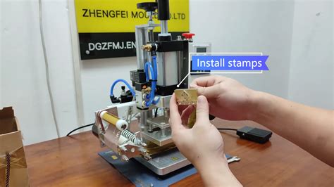 Pneumatic Golden Foil Hot Stamping Small Hot Pressing Machine Leather Paper Business Card Album
