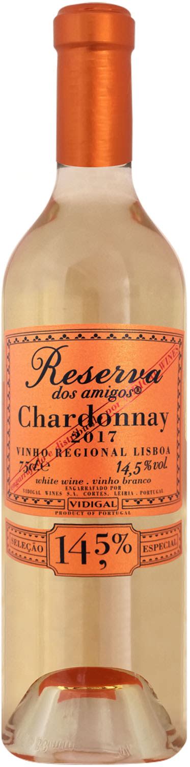 RESERVA DOS AMIGOS CHARDONNAY 2017 0 75L 14 5 M P Alkohole Wina Cygara