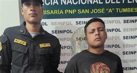 Tumbes Detienen A Hombre Acusado De Herir Con Un Cuchillo A Un