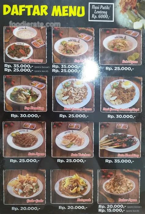 Soto Betawi Bang Kubil Mall Ciputra Grogol Daftar Harga Menu Soto