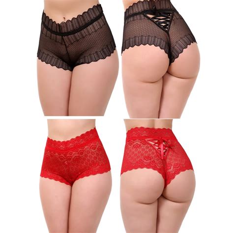 3 CALCINHA LACRADORA SENSUAL EM RENDA FITA CETIM LUXO ISA LINGERIE