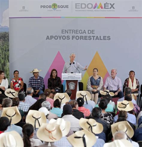 Entrega Alfredo del Mazo apoyos forestales a mexiquense del sur del Edoméx