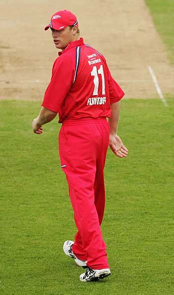 Andrew Flintoff Makes A Rare Appearance For Lancashire