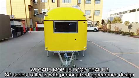 Wecare Airstream Mobile Pizza Oven Trailers Kitchen Food Vending Van