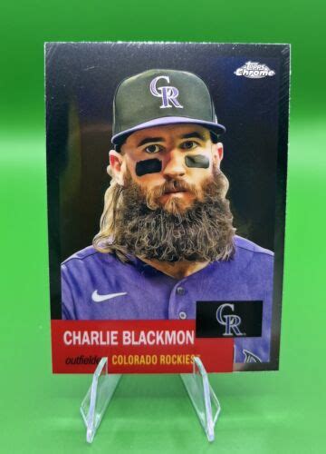 Charlie Blackmon Topps Chrome Platinum Refractor Colorado