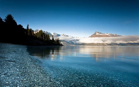 Wallpaper Sunlight Landscape Mountains Sea Bay Nature