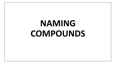 Solution Naming And Writing Chemical Formula Lesson And Activities