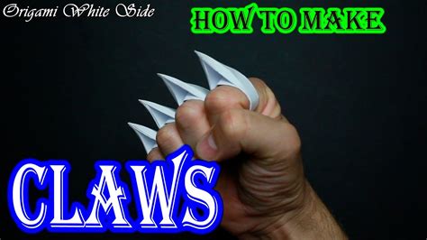 How To Make Claws Out Of Paper Origami Claws Youtube