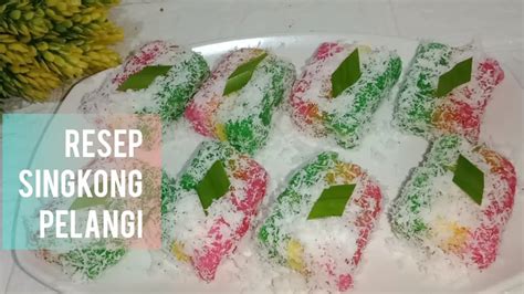 RESEP LAPIS SINGKONG PELANGI ONGOL ONGOL SINGKONG YouTube