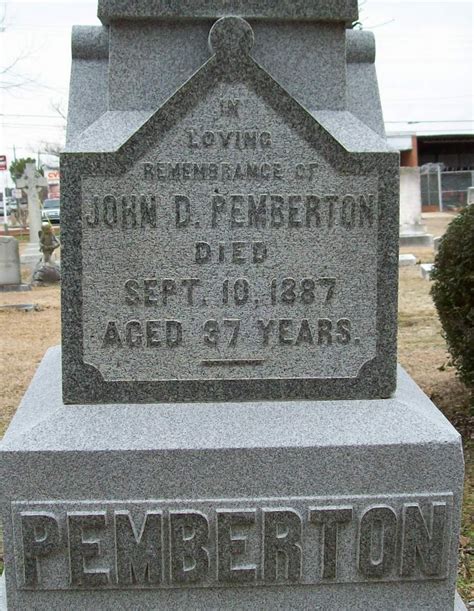 John Dejarnette Pemberton Find A Grave Memorial