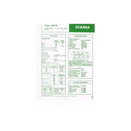 Fiches Techniques Des Scania Ma Revue Technique