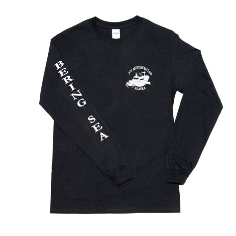 BLACK LONG SLEEVE T-SHIRT | Bering Sea Crab Fishermen's Tour