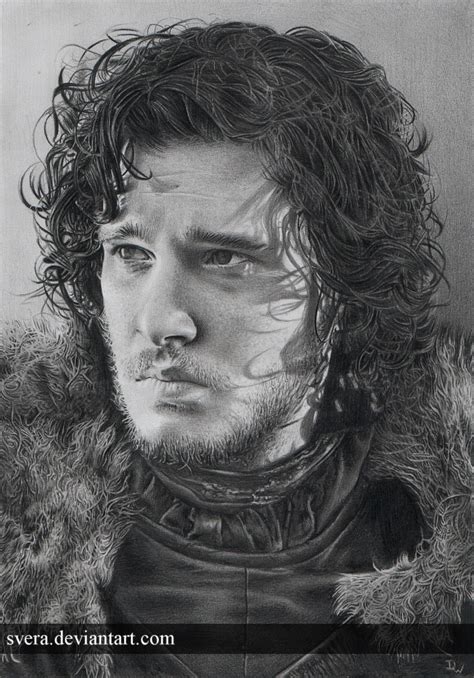 Jon Snow By Svera On Deviantart Pencil Drawings Cool Pencil Drawings