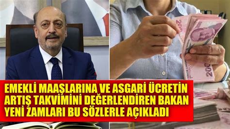 Emekli maaşları ve asgari ücrete zam değerlendirmesi Vedat Bilgin yeni