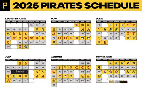 Printable Schedule | Pittsburgh Pirates
