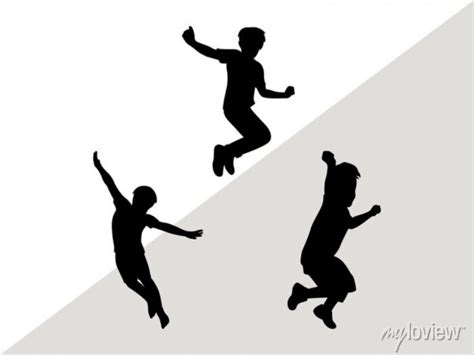 Kids Jumping Svg Cut Files Kids Jumping Silhouette Jumping Posters