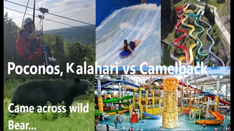 Poconos Mountains Kalahari Water Park Vs Camelback Resort Wild Bear