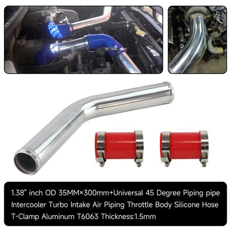 Tuyau De Tube Intercooler Turbo En Aluminium Degr S Mm