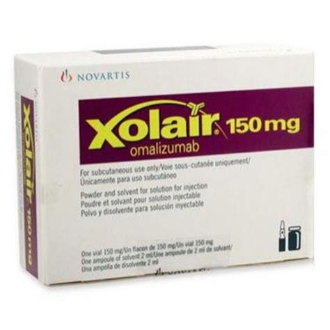 Xolair 150mg 1 Vial Injection Omalizumab