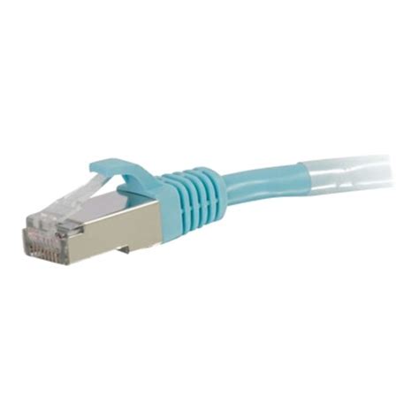 C2G (Legrand) 10FT Cat6 Snagless Unshielded (UTP) Pure Bare Copper Patch Cable 550MHz — Aqua (Single) (CG-C6-C6-UTP-10FT-AQ-1PK)