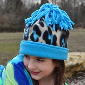 Fleece Hat Pattern, PDF Sewing Pattern, Womens Hat Pattern, Childs Hat ...