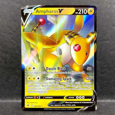 Pokemon Vivid Voltage Ampharos V Ultra Rare Full Art Holo