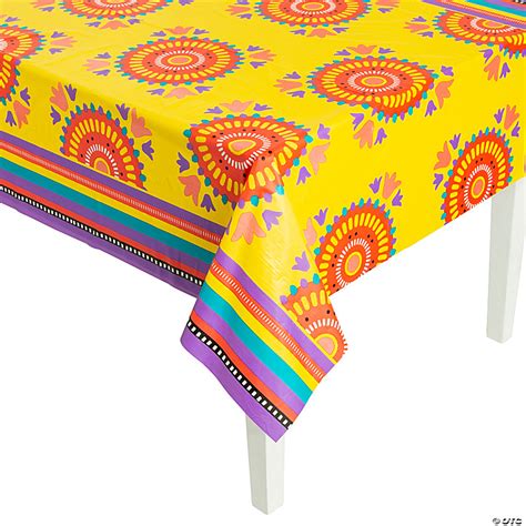 Bright Fiesta Plastic Tablecloth Roll Oriental Trading