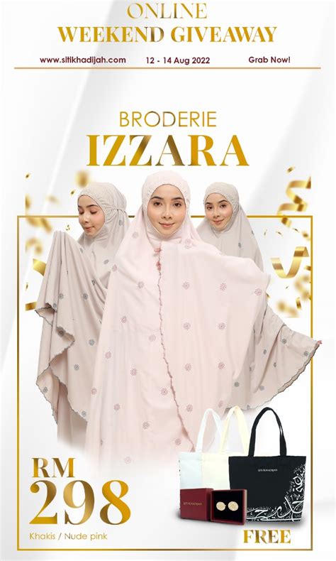 Broderie Izzara By Telekung Siti Khadijah Original Women S Fashion