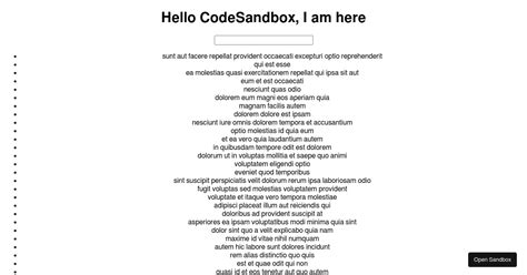 React Interview Codesandbox