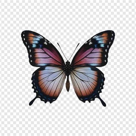 Borboleta Isolada Em Fundo Transparente Psd Psd Premium