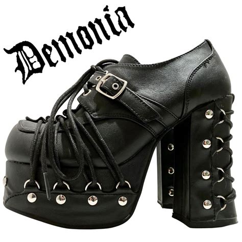 DEMONIA Charade 35 Goth Lolita Punk Bondage Platform Gem