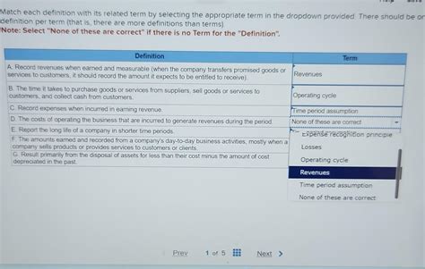 Solved Match Each Definition With Its Related Term By Chegg