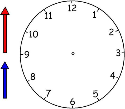 Printable Clock Arrows