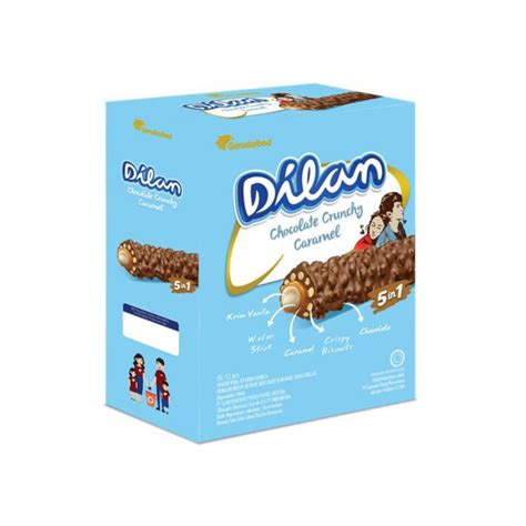 Jual Dilan Chocolate Crunchy Caramel Garudafood Box Isi Pcs