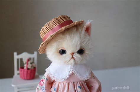 Игрушки коты ручной работы от японского мастера Parico doll / Это ...