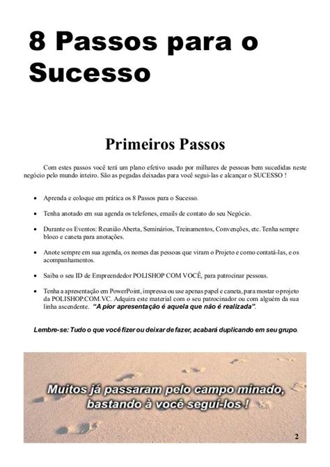 8 Passos Para O Sucesso