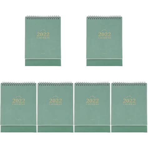 6 PC CALENDRIER 2022 De Bureau Programme Décor Bling EUR 69 54