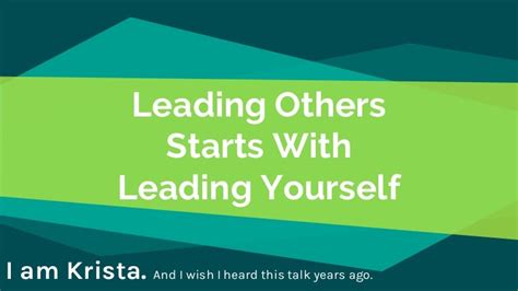 Leading Others Starts With Leading Yourself April 2016