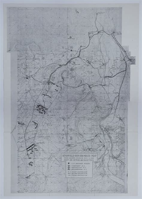 Map of the 353rd Infantry During the Meuse-Argonne Offensive | Harry S