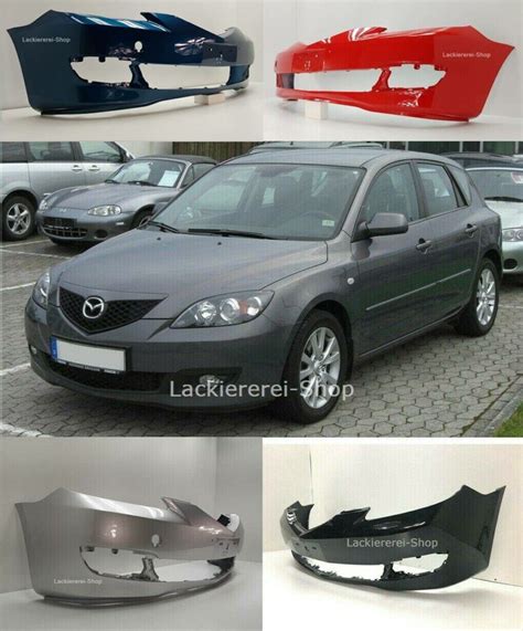STOßSTANGE VORNE LACKIERT IN WUNSCHFARBE NEU für Mazda 3 2006-2009 ...