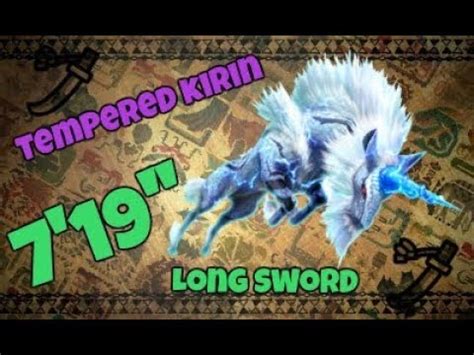 Tempered Kirin Long Sword Solo Monster Hunter World Youtube