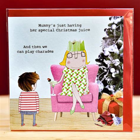 Rosie Made A Thing Mum S Special Juice Humour Christmas Card