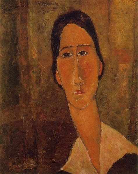 Jeanne Hebuterne With White Collar By Amedeo Modigliani Artchive